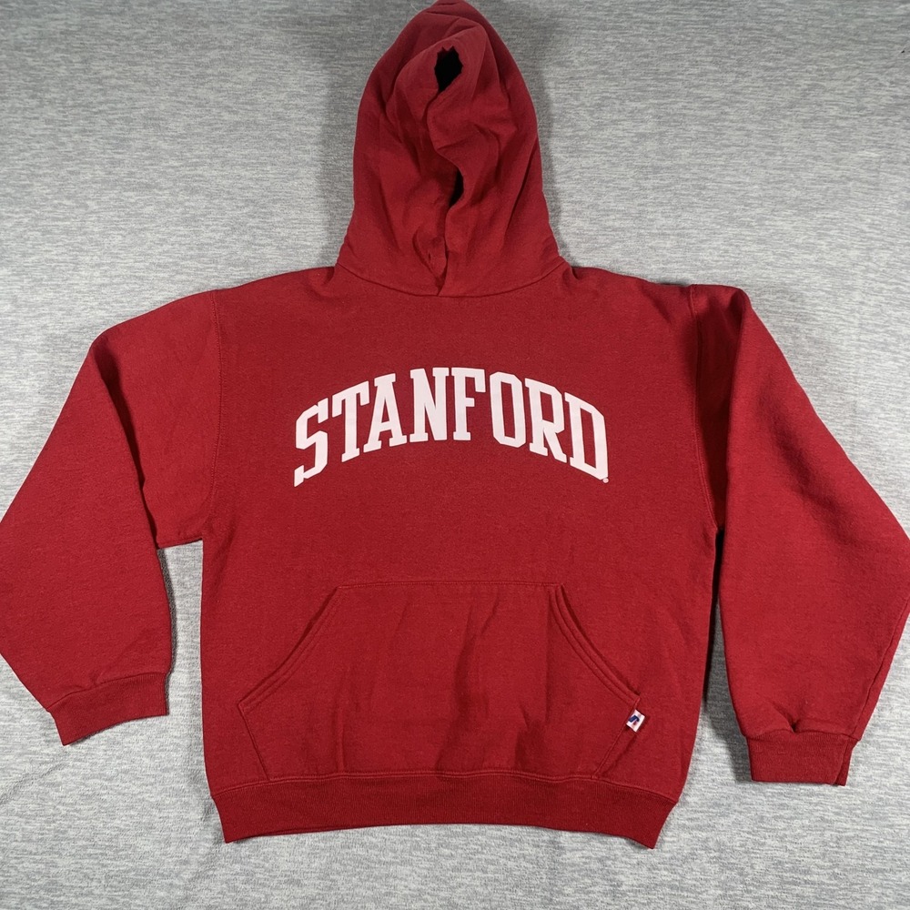 Stanford Cardinal Sweatshirt Boys Small Red NCAA College Russell Athletic Hoodie